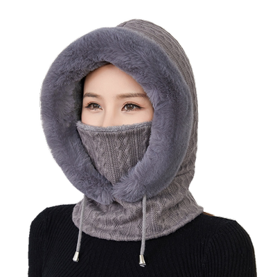 大毛领防寒帽，哈尔滨旅游帽