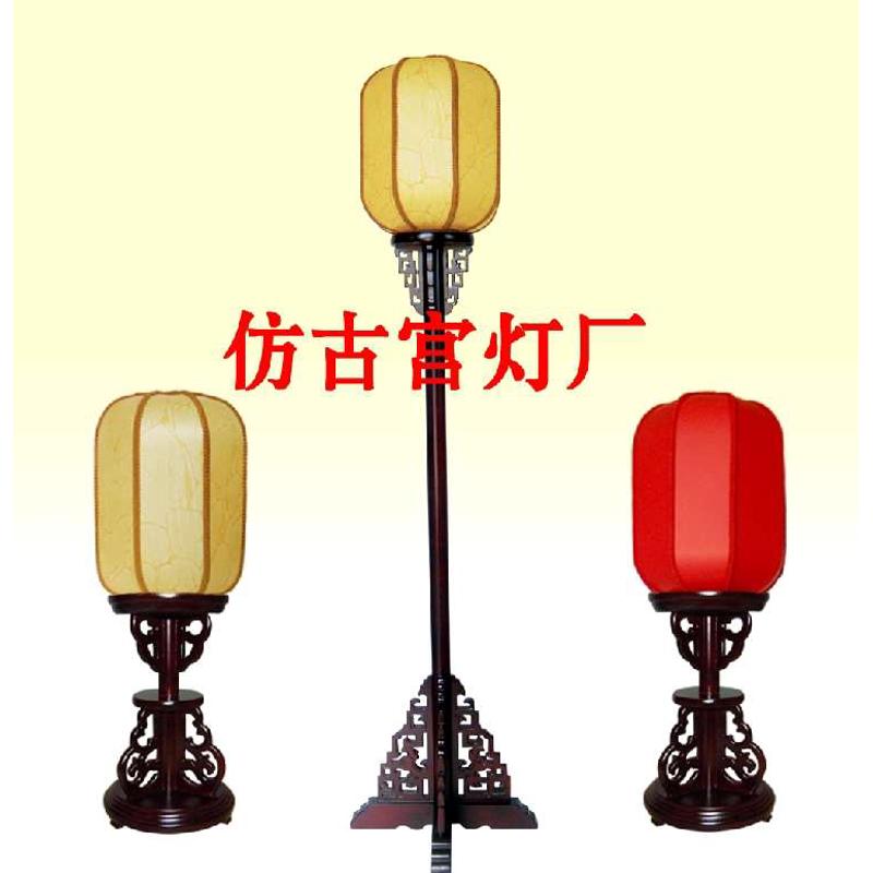中式落地灯中式古典木制落地灯仿古落地灯路引灯书房客厅酒店茶馆