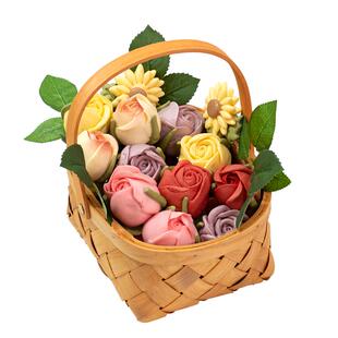 忆胶东花饽饽玫瑰花馒头38女神节送女友女士妈妈花馍礼盒礼物非遗