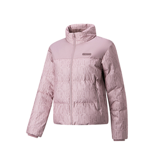 鸿星尔克女立领羽绒服2025年冬季新款防风保暖休闲运动女冬装外套