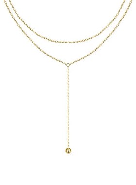 进口莫桑石双层项链银镀