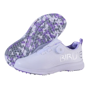 Birdie薰衣草紫全防水高尔夫球女鞋防水防滑耐磨舒适强力抓地百搭