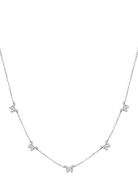 纯银蝴蝶锁骨链项链轻奢高品质叠戴2026新款送女友礼物