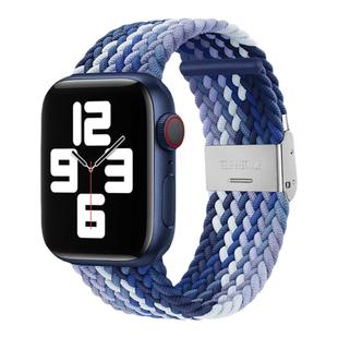 适用苹果S11/10手表编织尼龙卡扣编织applewatch9表带iwatch8/7/6运动尼龙弹力42/46mm手表带series10时尚潮