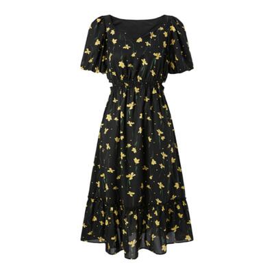 太平鸟女装夏季新款满印花卉连衣裙A1FAD2C05