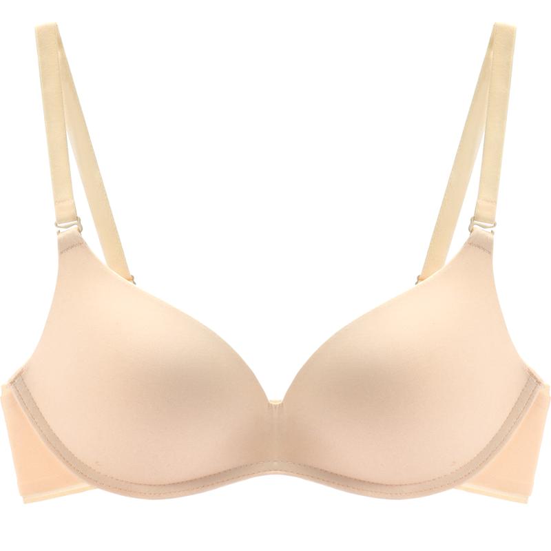 内衣女聚拢小胸无痕文胸春夏薄款无钢圈上托收副乳防下垂显大肤色