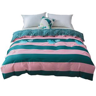 清仓断码-花色随机】全棉被套单件学生宿舍单双人纯棉被罩200x230