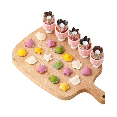 乐缔不锈钢宝宝辅食模具卡通印花