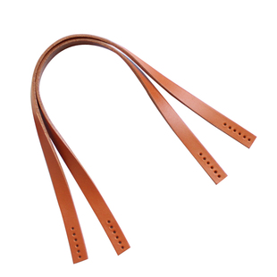 叉子手工拼布包钩针包真皮配件头层皮包带手挽手拎基础款短提把