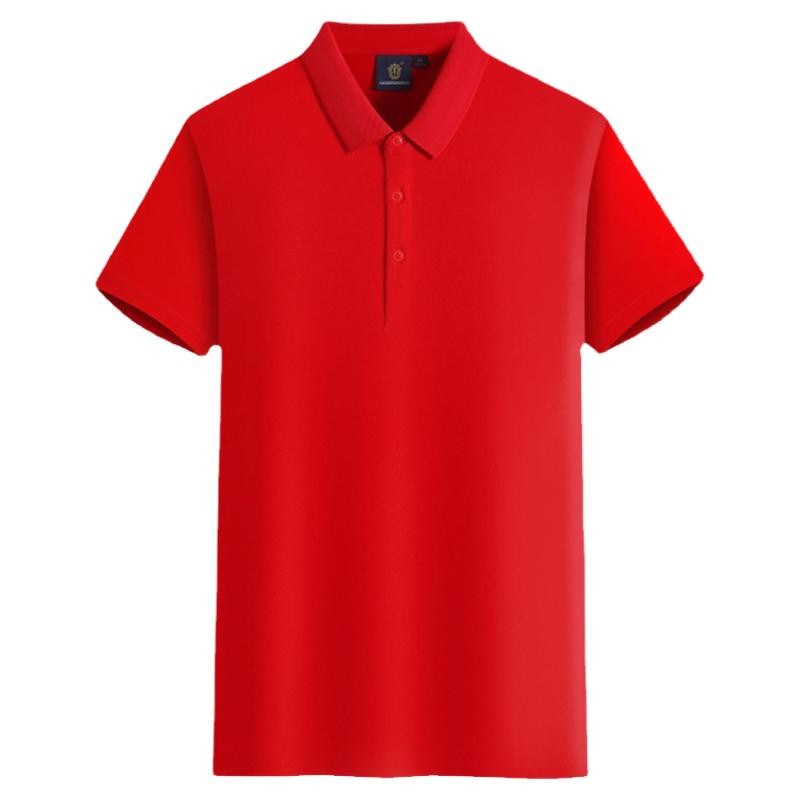 纯棉t恤女夏季有翻领短袖工作服定制上衣休闲POLO衫印字logo刺绣