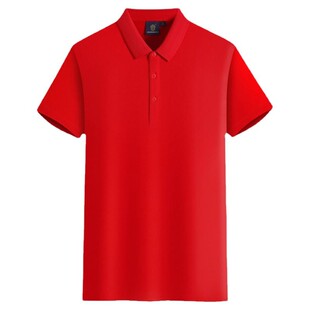 纯棉t恤男女夏季翻领短袖工作服定制工装休闲POLO衫印字logo刺绣