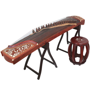 敦煌牌694DQ双鹤朝阳演奏特氏古夷苏木考级古筝琴 【敦煌专卖店】