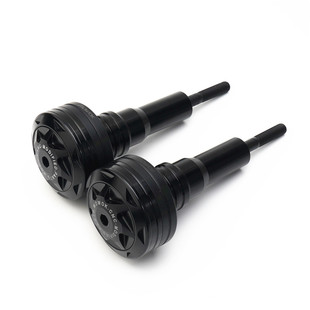 适用川崎Z1000 Z1000R ZX6R ZX10R H2SX改装防摔球胶保护杠保险杆