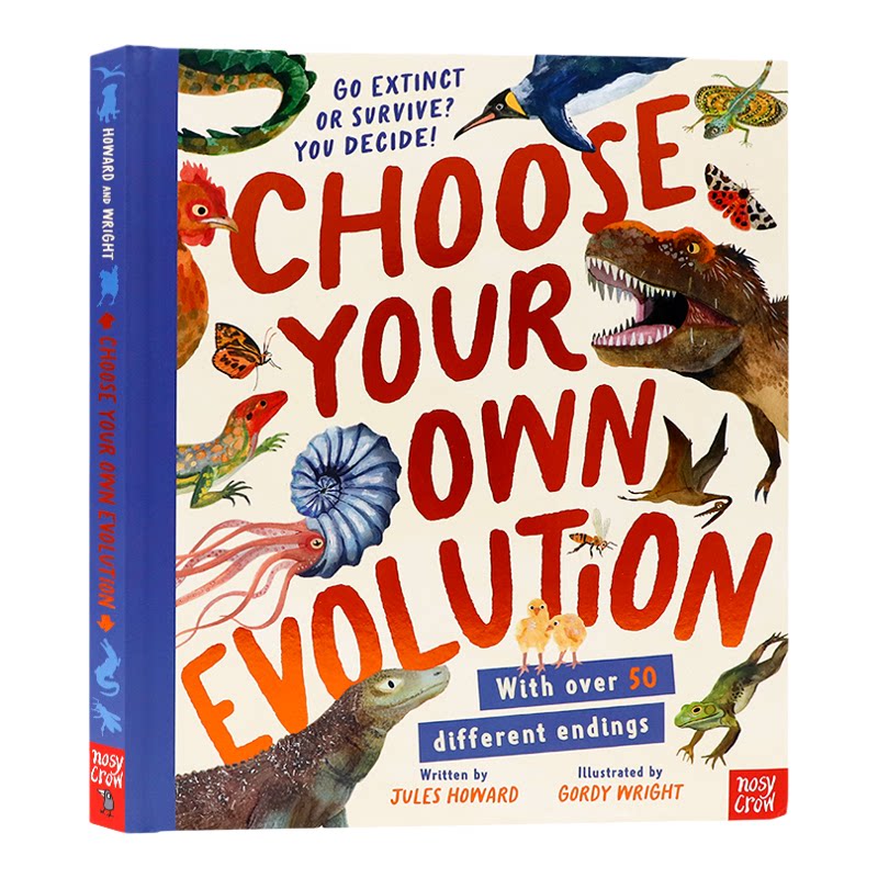 选择你的进化灭绝还是生存由你决定英文原版 Choose Your Own Evolution Go Extinct or Survive You Decide 儿童课外科普读物精装