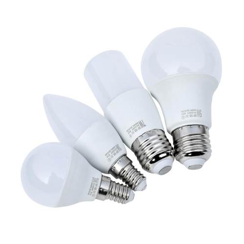 梦维尔led灯泡家用lampE27E14小螺口4000K暖白光节能蜡烛筒灯灯泡