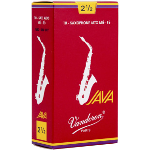 法国弯德林红盒JAVA中音萨克斯哨片2.5/3号流行爵士降E调Vandoren