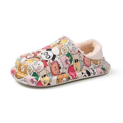 儿童棉拖鞋可爱卡通外穿加绒保暖