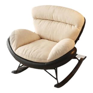 帕沙曼单人沙发椅客厅书房阳台设计师新款休闲摇摇椅拼色懒人沙发