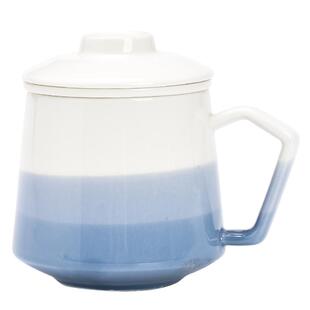 陶瓷茶水分离杯渐变创意泡茶杯马克杯大容量办公室茶杯个人专用杯