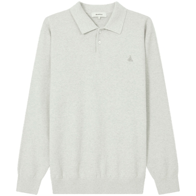 滨波男士复古休闲舒适长袖Polo衫