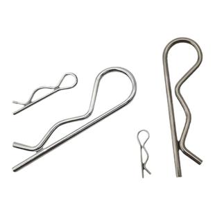 R型插销子B形开口销304不锈钢销闭口镀白锌卡簧铁销钉锁销波浪销