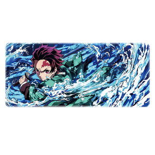 无限城鬼灭之刃鼠标垫超大电竞游戏二次元办公键盘垫耐脏桌垫新款