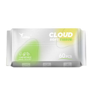 嘉莉比奥一次性厚实洗脸巾洁面擦脸云柔湿纸巾外出便携60抽便捷