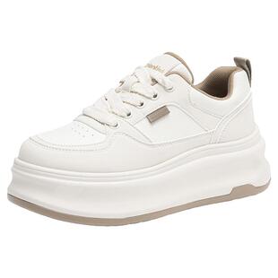 大东官方厚底小白鞋女款2026新款冬季增高女鞋百搭白色板鞋休闲鞋