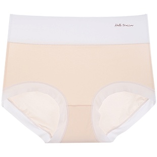 裸感面膜冰丝加大码女内裤高腰胖mm200斤超薄透气速干三角裤春夏