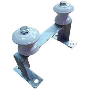 热镀锌电线户外2线曲型街码工字型龙门架瓷瓶绝缘子室外墙担支架