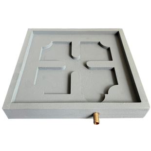 四方花盆加厚底座排水托盘自带导流深接水盘透气沥水花托底垫家用