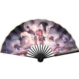 广告扇子定制宣纸绢布来图定做折扇古风文字图案logo双面印刷扇子