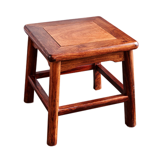 红木凳子茶几高方凳刺猬紫檀矮凳实木毛坯凳子儿童小方凳四方板凳