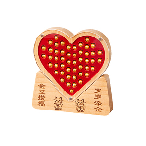 黑胡桃木金条金豆收纳盒定制富婆小金豆黄金首饰盒贵重饰品攒金盒