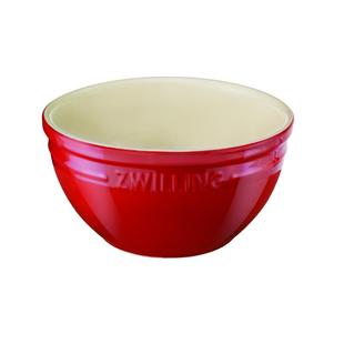 德国双立人陶瓷碗红色小碗2件套饭碗厨房家用餐具官方旗舰店正品