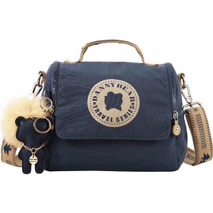 丹尼熊包包女斜挎包腋下马鞍小包休闲简约韩版单肩帆布包斜挂挎包