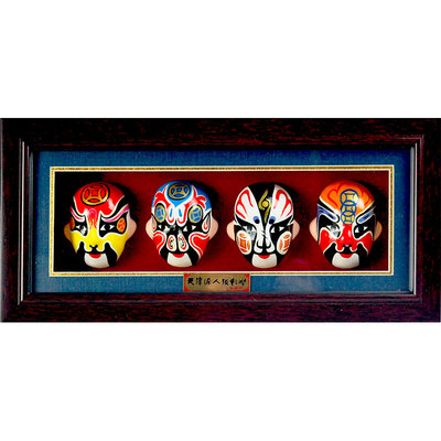 戏曲挂件京剧脸谱红泥坊招财进宝