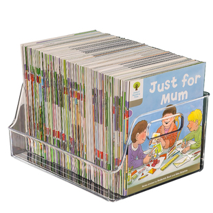 3个装 书桌书本收纳盒儿童绘本书籍放书神器亚克力透明桌面置物架