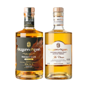 【自营】苏格兰原瓶进口洋酒单一麦芽雪莉桶威士忌高度烈酒礼盒装