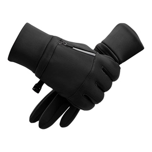 冬季手套男露指骑行手套保暖防寒骑行电动车户外运动外卖骑手神器
