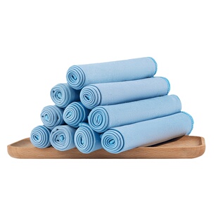 擦玻璃神器镜面无痕抛光抹布强吸水不掉毛浴室酒杯清洁毛巾保洁布