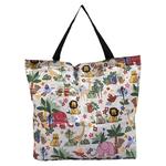 日韩大容量卡通拉链行李收纳袋可折叠超市购物袋牛津布防水环保袋