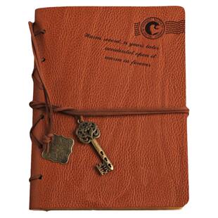 复古欧式记事本皮质文艺笔记本子牛皮纸绑带旅行手账本空白日记本