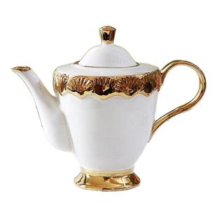 中古风格欧式宫廷轻奢陶瓷做旧复古大咖啡壶别墅会所家居茶壶瑕疵