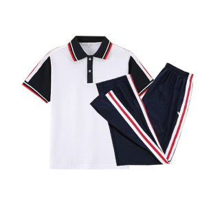 新款水墘中学校服陆丰中小学生男女长裤班服广东汕尾校服夏季短袖
