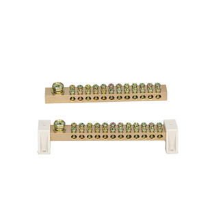 大电流1进24出分支接线端子汇流排接零接地铜排一进多出分线端子