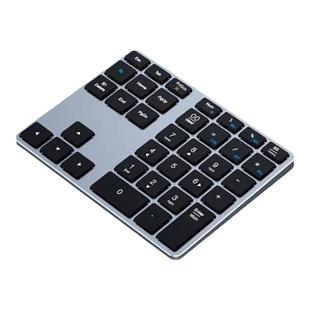 35键铝合金无线蓝牙双模三模数字小键盘充电静音手机平板电脑办公