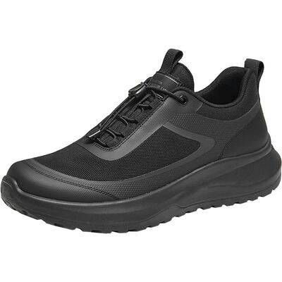 百思图厚底透气男休闲鞋