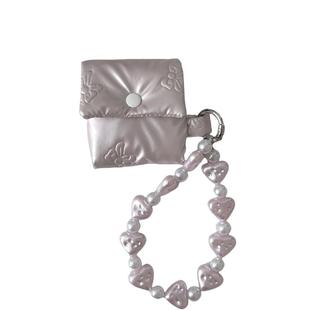 秋冬棉袄蝴蝶印花适用苹果耳机保护套airpodspro2无线蓝牙耳机壳三代airpods4二代ipod耳机盒airpods3耳机包