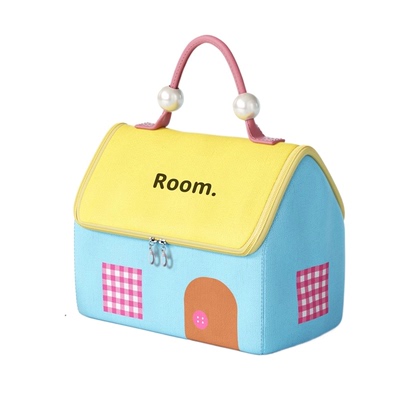 小房子化妆包女便携化妆品分区收纳包大容量2025新款旅行洗漱包